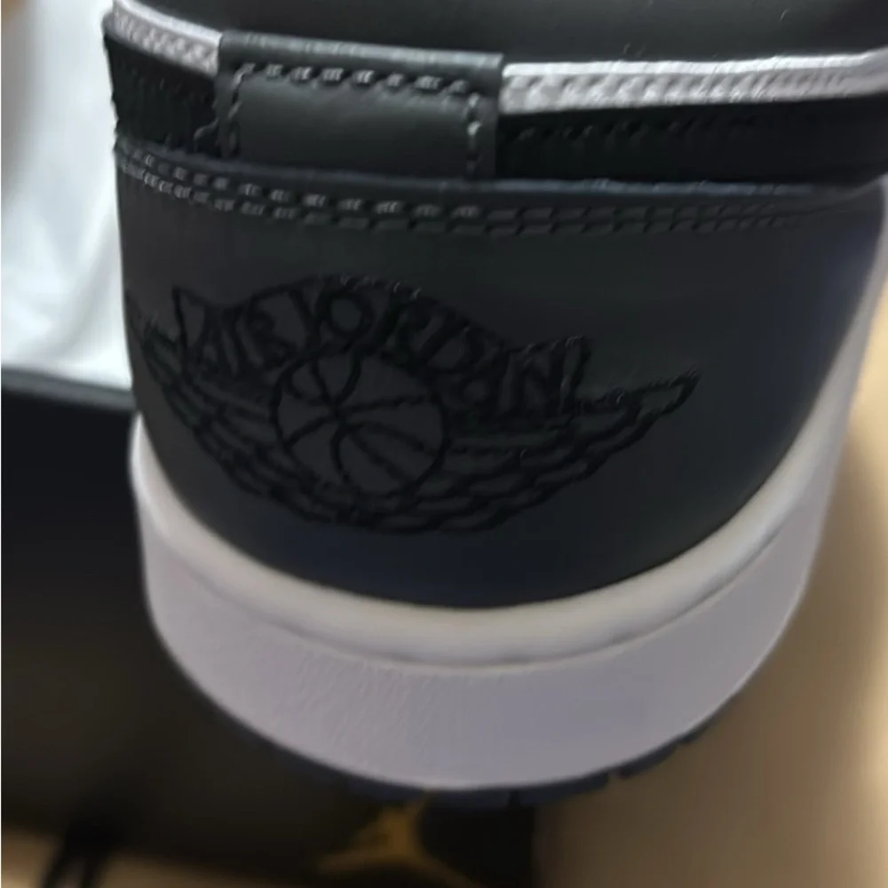 Jordan Black , Gray and White Sneakers